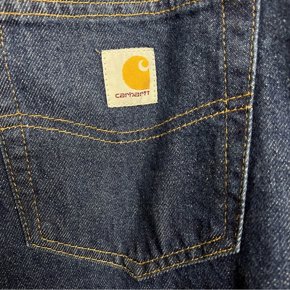 New Mens Carhartt Work Denim Jeans - Picture 7 of 8